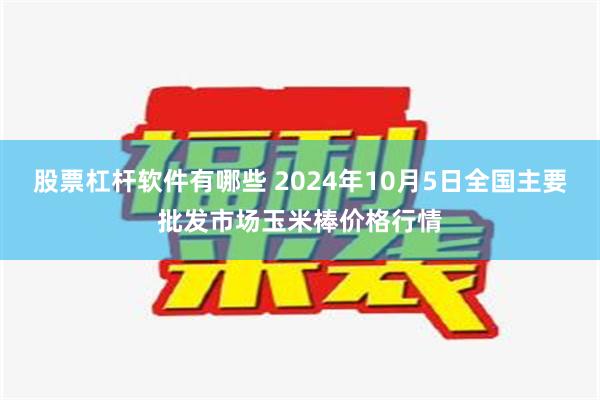 股票杠杆软件有哪些 2024年10月5日全国主要批发市场玉米