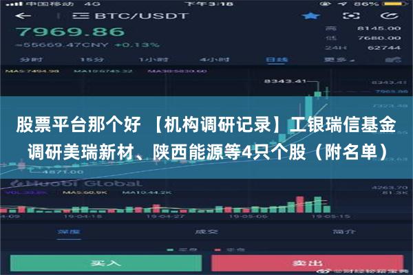 股票平台那个好 【机构调研记录】工银瑞信基金调研美瑞新材、陕